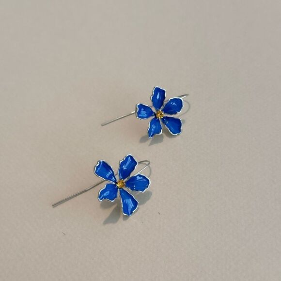 Flower drop earrings N1129 - Picture 2 of 4